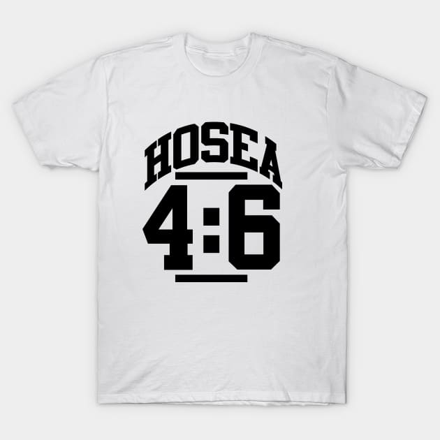 Hosea 4:6 Knowledge Christian Gift T-Shirt by Merchweaver